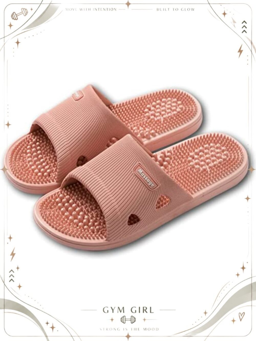 Reflexology Acupressure Foot Massage Slippers PVC Waterproof Memory Foam